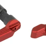 Radian Talon Safety Selector 2 Lever, black selector with two red levers in angled view