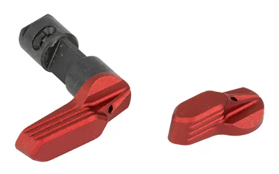 Radian Talon Safety Selector 2 Lever, black selector with two red levers in angled view