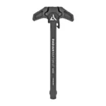Radian Raptor Charging Handle MPX, black top view with ambidextrous winged handle
