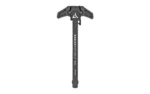 Radian Raptor Charging Handle MPX, black top view with ambidextrous winged handle