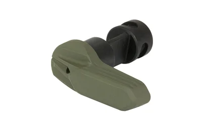 Radian Talon GI safety in olive drab green and black, angled side view