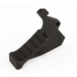 Yankee Hill Machine Co YHM Tac Charging Handle Latch, black angled side view with ridged lever