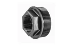Yankee Hill Machine Co YHM Carbine Adapter, black three-quarter view with hex face and threads