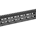 Yankee Hill Machine Co YHM MR7 Handguard Rifle M-LOK Assy, black angled view with top rail