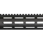 Yankee Hill Machine Co YHM MR7 Handguard Mid-Length M-LOK Assy, black side view with top rail