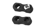 Yankee Hill Machine Co YHM M-LOK QD SLING SWIVEL MOUNT ASSY, black two-piece mount, angled view