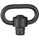Yankee Hill Machine Co YHM QD SLING SWIVEL BLACK, front view with oval loop and push button