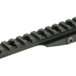 Yankee Hill Machine Co YHM 6-inch PICATINNY RAIL EXTENSION, black angled top view with rail slots