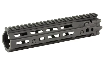 Daniel Defense DD RIS III Rail Assembly, black angled side view with top rail and M-LOK slots