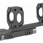 American Defense Mfg. AM DEF SCOPE MNT 1IN DUAL QR, black angled view with dual rings and levers