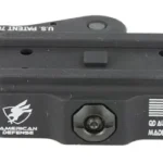 American Defense Mfg. AM DEF AIMPOINT T1 QR MNT LOW, front angled view of black low optic mount
