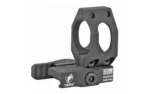 American Defense Mfg. AM DEF LOW PROFILE MNT(AIMPOINT)QR black angled view with dual-ring plate and lever