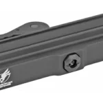 American Defense Mfg. AM DEF LRG BASE FULL SIZE ACOG QR black angled side view with long rails and lever
