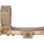 Geissele SUPER PRECISION 34MM DDC tan scope mount, side view with dual rings