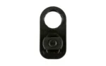 Daniel Defense DD MFR M-LOK TO QD MOUNT BLK black oval mount, front view with circular loop and QD socket