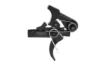 GEISSELE SSP M4 CURVED TRIGGER BOW black trigger assembly, side view with curved trigger bow