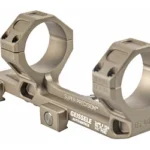 GEISSELE SPR PRCSN 34MM EXT DDC, tan angled side view with dual rings and mounting clamps
