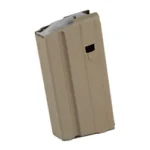 Ammunition Storage Components MAG ASC AR6.8 15RD STS FDE tan magazine, angled front view