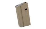Ammunition Storage Components MAG ASC AR6.8 15RD STS FDE tan magazine, angled front view