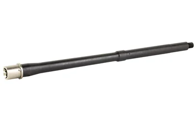 Ballistic BBL 223Wylde 16" OPS12 PRO, black barrel side view with silver chamber end