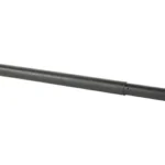 Ballistic BBL 223Wylde 18" PRM BLK, black barrel side view with silver chamber end