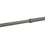 BALLISTIC BBL 5.56 16" MID GOV 1/7 gray angled side view with stepped profile and dark end