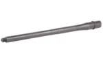 BALLISTIC BBL 8.6BLK 16" HBAR CARB, black barrel in side view with threaded muzzle