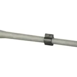 BALLISTIC BBL 308WIN silver barrel, side view with black gas block