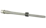 BALLISTIC BBL 308WIN silver barrel, side view with black gas block