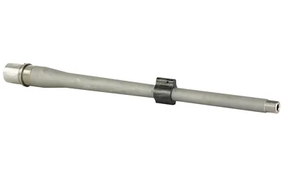 BALLISTIC BBL 308WIN silver barrel, side view with black gas block