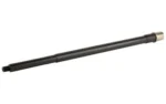 BALLISTIC BBL 22ARC 18 SPR RFL PR B black barrel, side view with silver threaded muzzle
