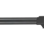 BALLISTIC BBL FOR GLK 17 G5 THRD BLK, black side view with threaded muzzle and squared chamber