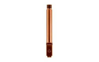 BALLISTIC BBL FOR GLK 17 G5 THRD CPR, copper vertical view with threaded muzzle and squared chamber