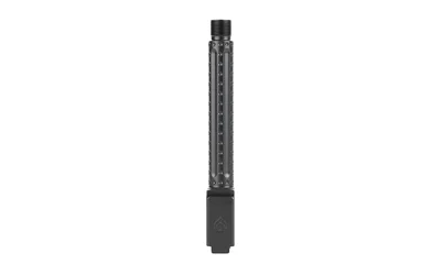 BALLISTIC BBL FOR GLK 17 TD BFLT BLK, black vertical view with threaded muzzle and fluted body