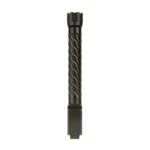 BALLISTIC BBL FOR GLK 17 TD SFLT BLK, black vertical view with threaded muzzle and spiral fluting