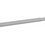 Ballistic Barrel 223 Wylde Fluted SPR, silver fluted barrel shown from an angled side view