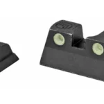 Meprolight MEPROLT TD CZ P01 night sights, black front and rear set with green dot inserts
