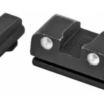 Meprolight MEPROLT TD WALTHER P-99 & PPQ night sights, black front and rear set with white dots