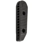 Magpul MOE SL rubber butt-pad in black, rear view with ribbed face and two holes