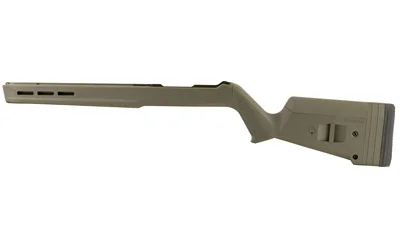 primary-17569 MAGPUL HUNTER X-22 STK olive drab side view with ventilated fore-end and textured grip
