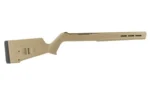 MAGPUL HUNTER X-22 FDE right-side stock with black buttpad and fore-end slots