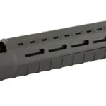 MAGPUL MOE SL black AR15 handguard, angled side view with elongated ventilation slots