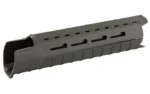 MAGPUL MOE SL black AR15 handguard, angled side view with elongated ventilation slots