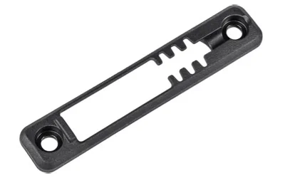 primary-17593 Magpul M-LOK Tape Switch SureFire ST black top view with two mounting holes and cable channel
