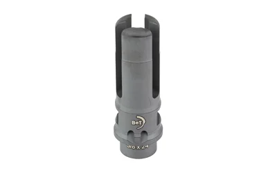 B&T ROTEX-SF ASLT OPN TINE 7.62 gray cylindrical device with open tines, front angled view