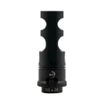 B&T ROTEX-SF MUZZLE BRAKE 556 black muzzle brake, side view with three large ports