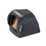 Steiner Micro Pistol Sight Compact black sight in angled front view with orange lens