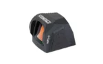Steiner Micro Pistol Sight Compact black sight in angled front view with orange lens