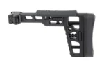 SAMSON SAS K STK black right-side view with folding hinge, cheek pad and skeletonized frame