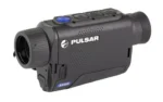 PULSAR AXION XQ30 PRO THERMAL MONO black monocular, angled side view with top controls